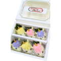 6pcs Pastel P.P.Y Unicorn Chocolate Strawberries Gift Box